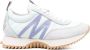 Moncler Logo Sneakers Wit Lichtblauw Rubberen Zool Blue Dames - Thumbnail 2