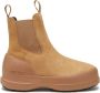 Moon boot Beige Suède Platte Schoenen met Oversized Rubberen Zool Beige Dames - Thumbnail 2