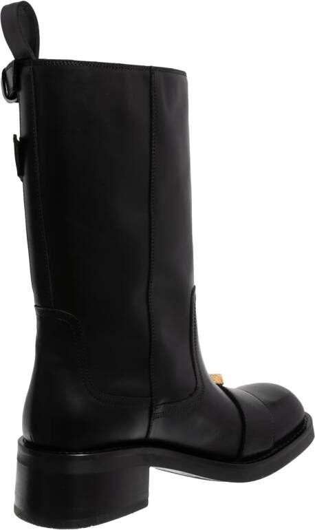 Moschino Boots & laarzen Logo Multistrap in zwart