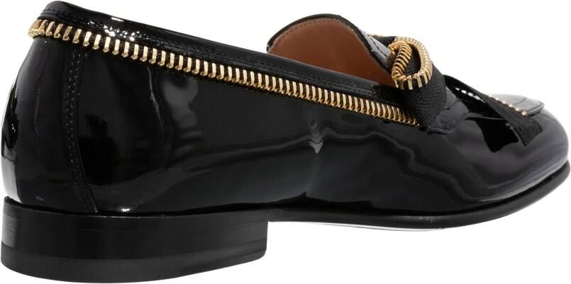 Moschino Loafers Bow Zip in zwart