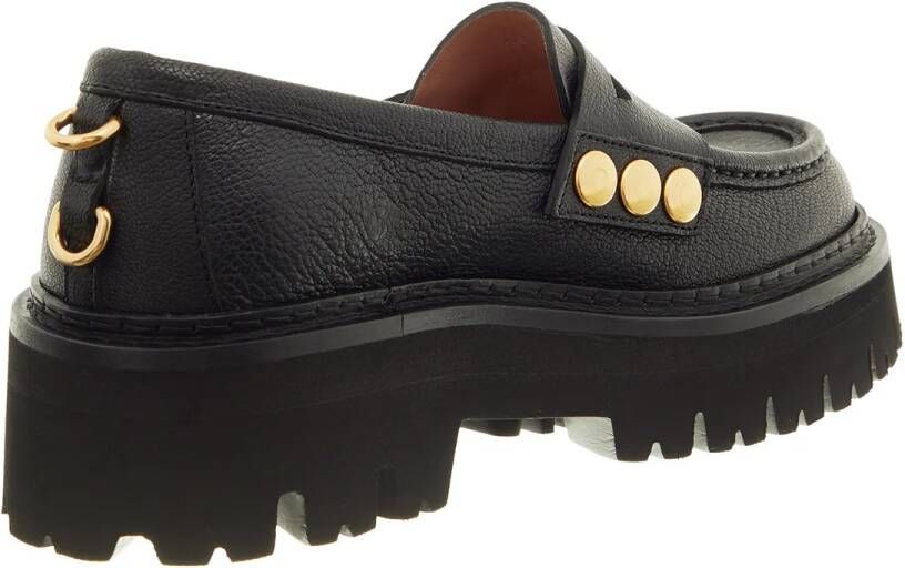 Moschino Loafers Snap Button in zwart