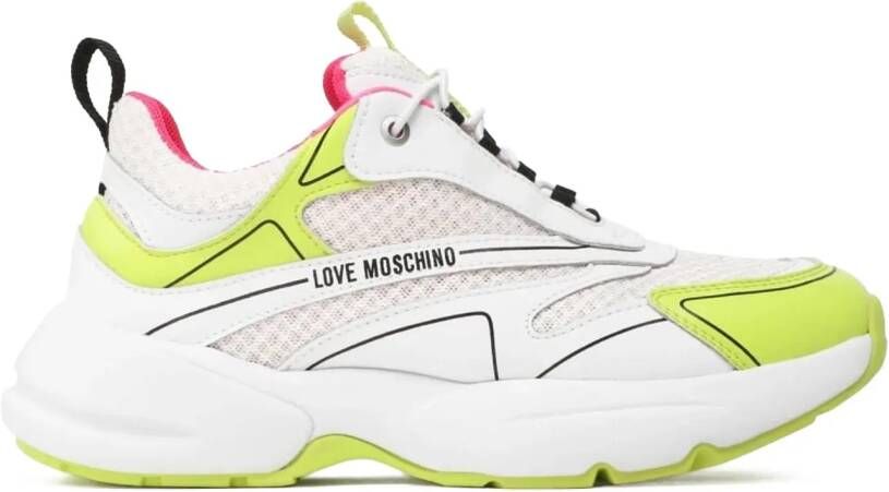 Moschino Low-Top Sneakers Sporty Mix Sneakers in wit