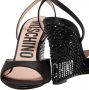 Moschino Sandalen Strass Heel Sandals in zwart - Thumbnail 1