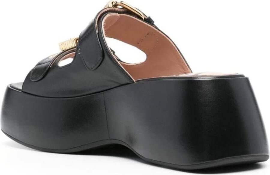 Moschino Slippers & Mules Sandals Black in zwart