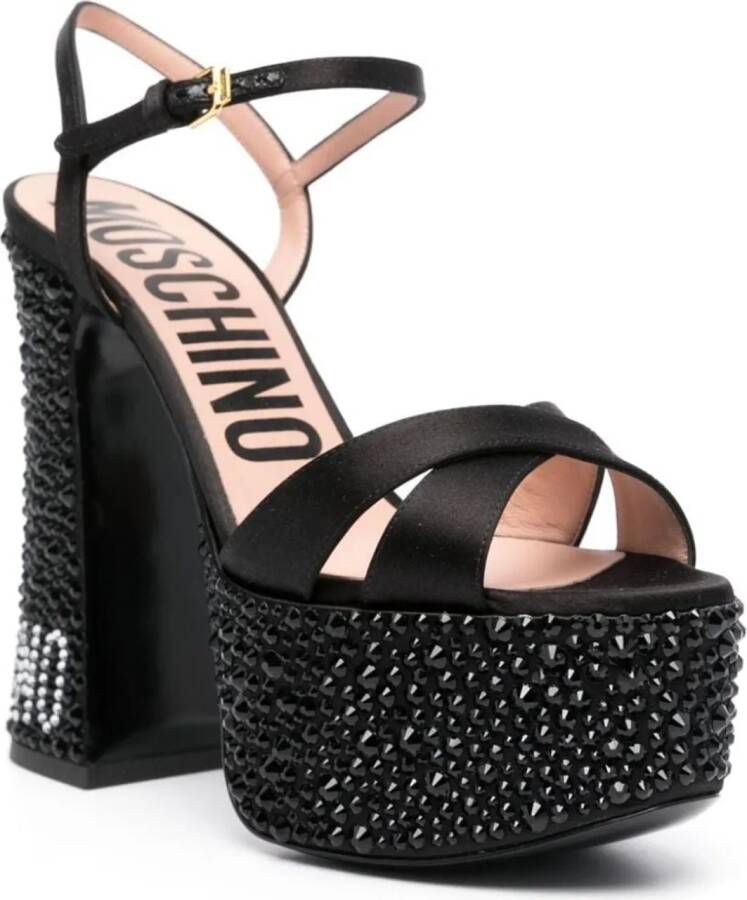 Moschino Slippers & Mules Sandals Black in zwart