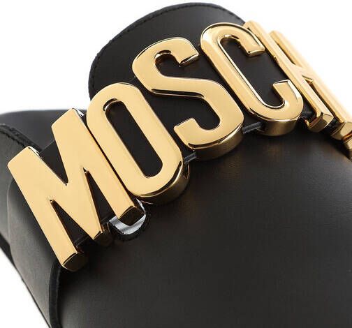 Moschino Muiltjes met logoplakkaat Zwart - Foto 2