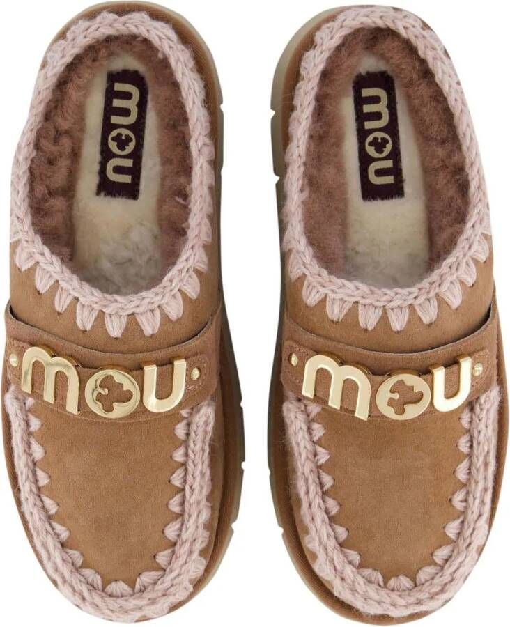 Mou Boots & laarzen Dames Mini Eskimo Platform Camel in bruin