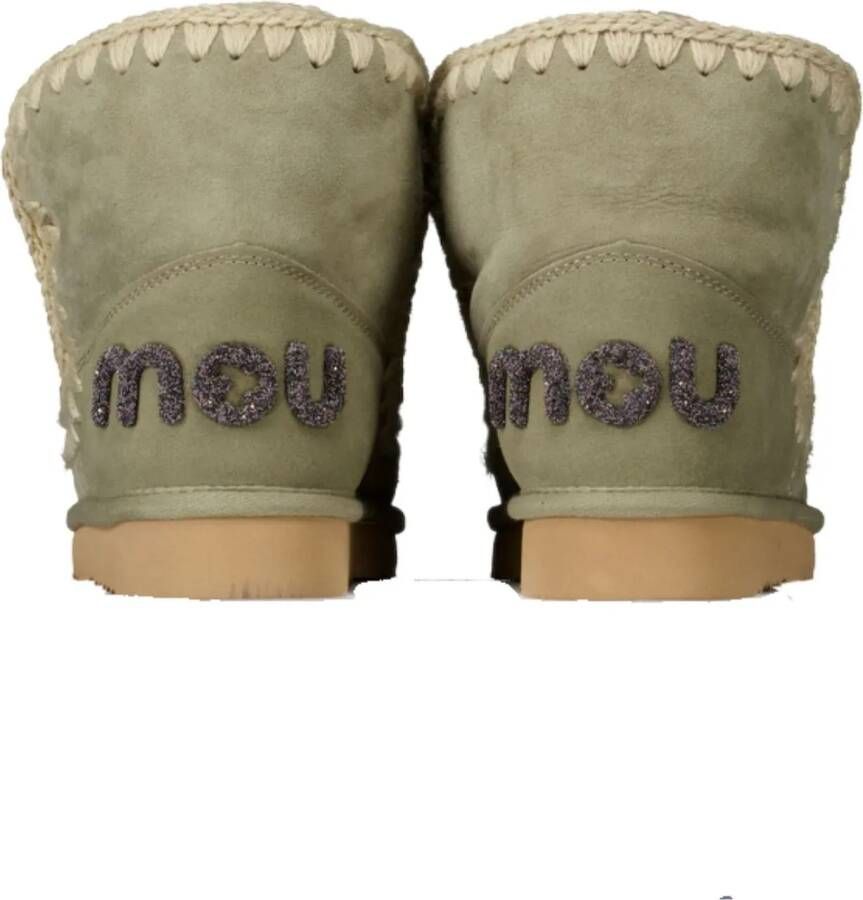 Mou Sandalen Eskimo 18 Glitter Logo Pantoffels Lichtgroen M in groen