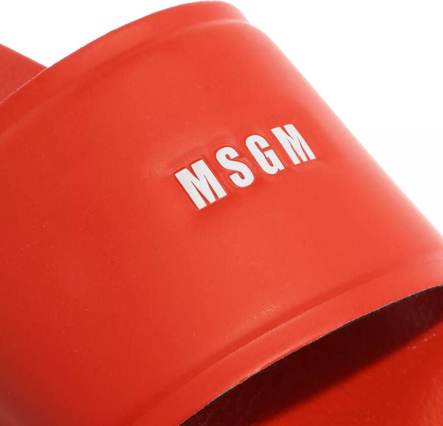 MSGM Sandalen Slides in rood