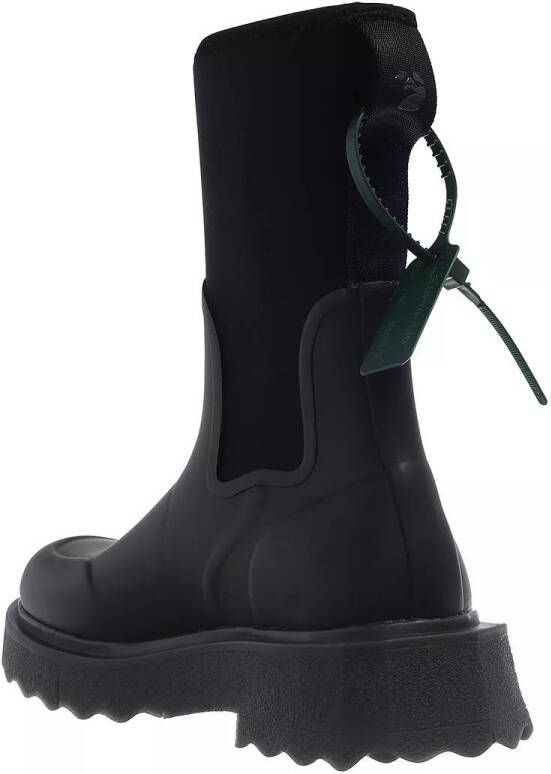 Off White Chique Sponge Rubber Regenlaars Black Dames - Foto 2