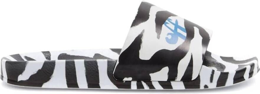 Off-White Low-Top Sneakers Printed Logo Pool Slides Sandals in meerkleurig