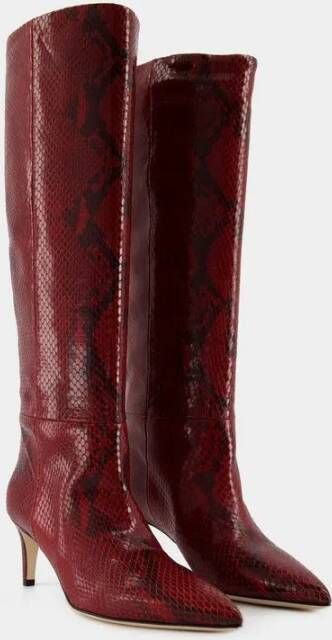 Paris Texas Boots Stiletto 60 Boots Leather Burgundy in rood