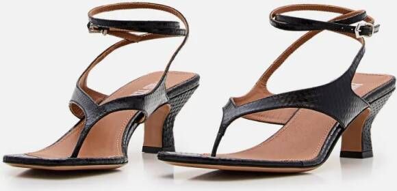 Paris Texas Sandalen 55mm Portofino Lace Up Sandal in zwart