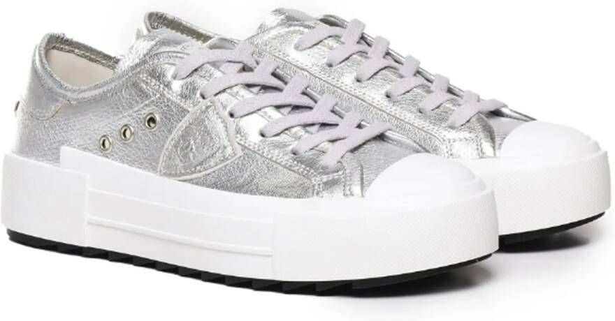 Philippe Model Low-Top Sneakers Silver in zilver