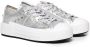 Philippe Model Zilveren Leren Sneakers met Metalen Detail Gray Dames - Thumbnail 3