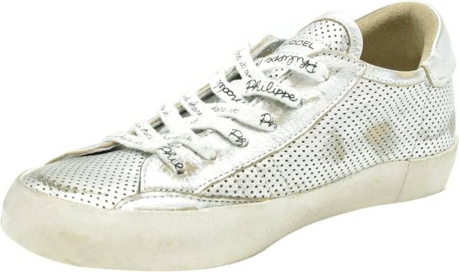 Philippe Model Low-Top Sneakers Silver in zilver