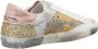 Philippe Model Unieke Lichtblauw Goud Tennisschoenen Multicolor Dames - Thumbnail 3