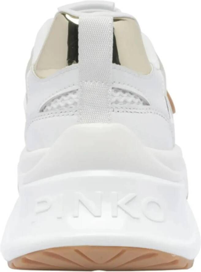 pinko Low-Top Sneakers Biancoplatino in wit