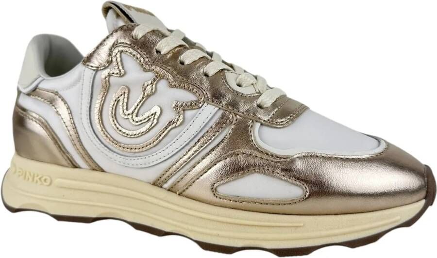 pinko Low-Top Sneakers Dames Sneaker Wit SS0087P085 PLATINUM in wit