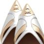 Pinko Metallic Hoge Hakken Pumps met Love Birds Detail Yellow Dames - Thumbnail 2