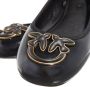 Pinko Zwarte Leren Ballerina Schoenen met Love Birds Logo Black Dames - Thumbnail 3