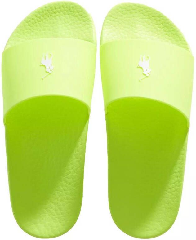 Polo Ralph Lauren Pool Slide Sandalen & Slides Schoenen safety yellow white maat: 45 beschikbare maaten:44 45