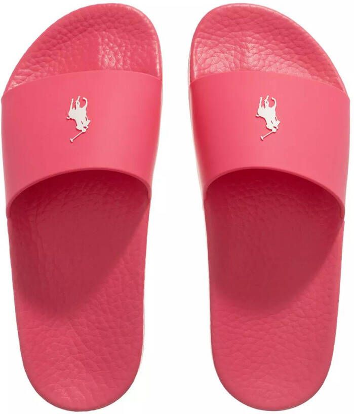 Ralph Lauren Polo Slide Sandalen Schoenen hot pink white pp maat: 37 beschikbare maaten:37