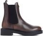 Prada Boots Calf Leather Boots in bruin - Thumbnail 1