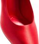 Prada Pumps & high heels Decolette Satin Pumps in rood - Thumbnail 1