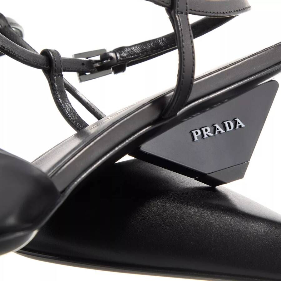 Prada Sandalen Decollete Sandals in zwart