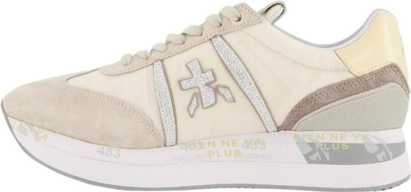 Premiata Low-Top Sneakers Dames Conny Sneaker Beige in beige