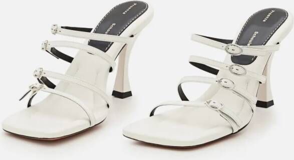 Proenza Schouler Sandalen 95mm Leather Sandals in wit