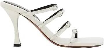 Proenza Schouler Sandalen 95mm Leather Sandals in wit