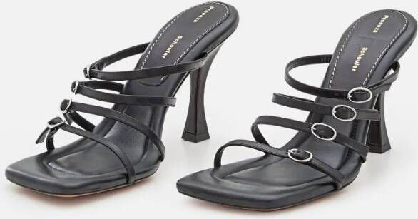 Proenza Schouler Sandalen 95mm Leather Sandals in zwart