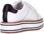 Ralph Lauren Sneaker Amelia in leer met plateau White Dames - Thumbnail 2