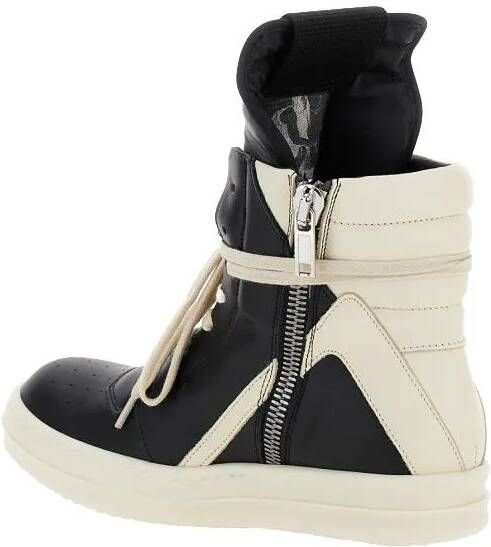 Rick Owens Sneakers Geo-Basket' Black Anche White High-Top Sneakers Wi in wit