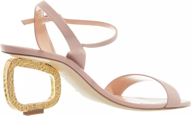 Rupert Sanderson Sandalen Silhouette Mid Heel Sandal in poeder roze