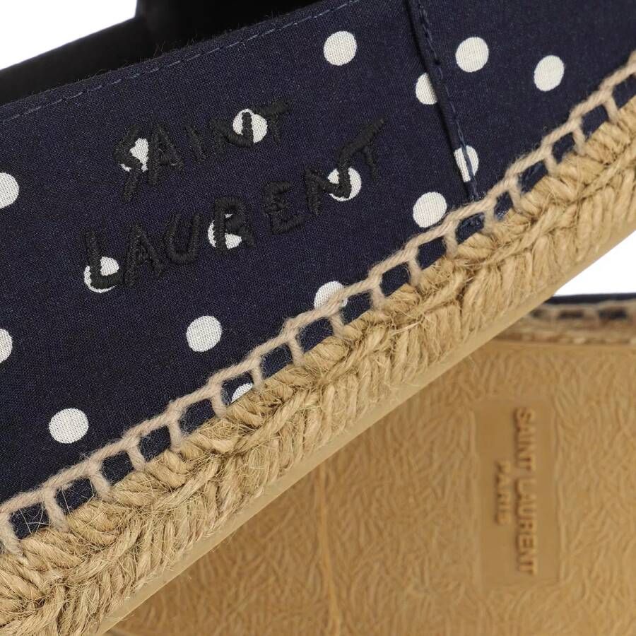 Saint Laurent Espadrilles Logo Espadrilles in blauw