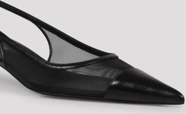 Saint Laurent Hoge hakken Oxalis Slingback in zwart