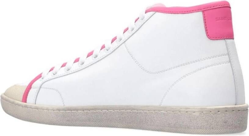 Saint Laurent Low-Top Sneakers Sl 39 Logo Mid-top Sneakers in wit