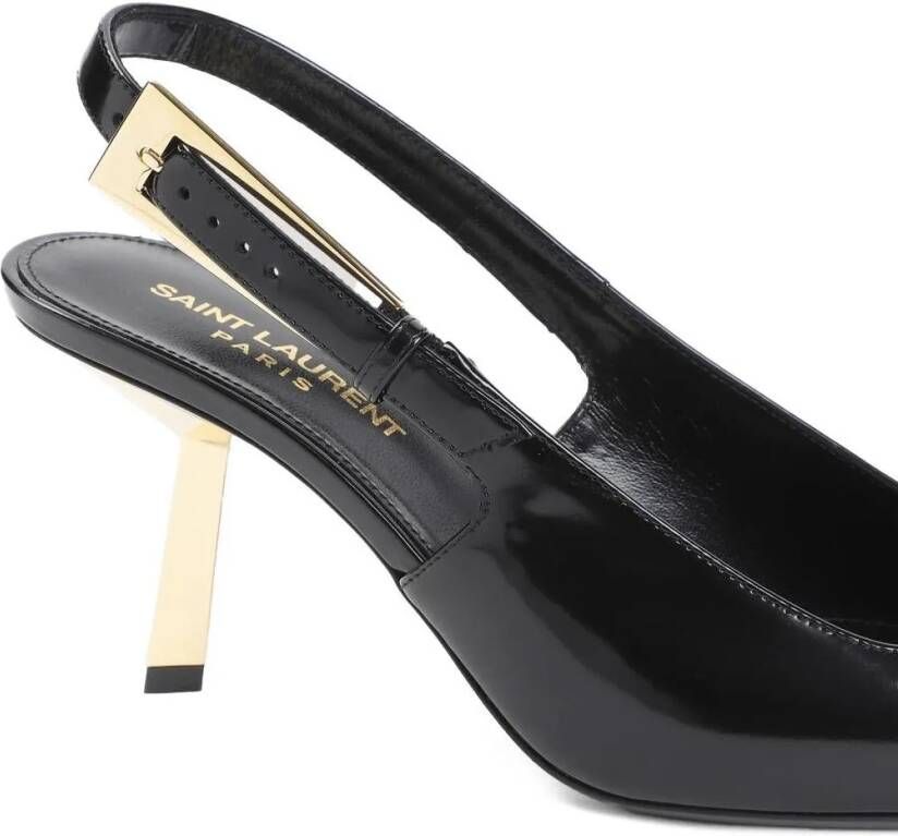 Saint Laurent Pumps & high heels Black Leather Lee 75 Pump in zwart