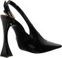 Saint Laurent Pumps & high heels Dune Patent Leather Slingback Pumps in zwart - Thumbnail 1