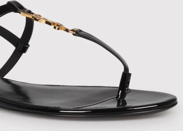 Saint Laurent Sandalen Cassandra Sandals in zwart