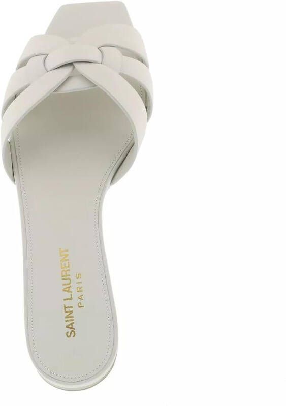 Saint Laurent Sandalen Nu Pieds 05 Brest Slide in wit