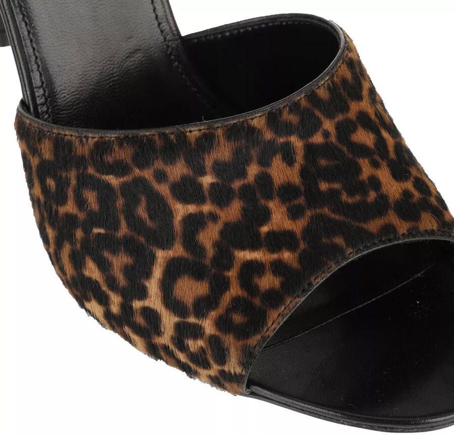 Saint Laurent Slippers La 16 Mules in bruin