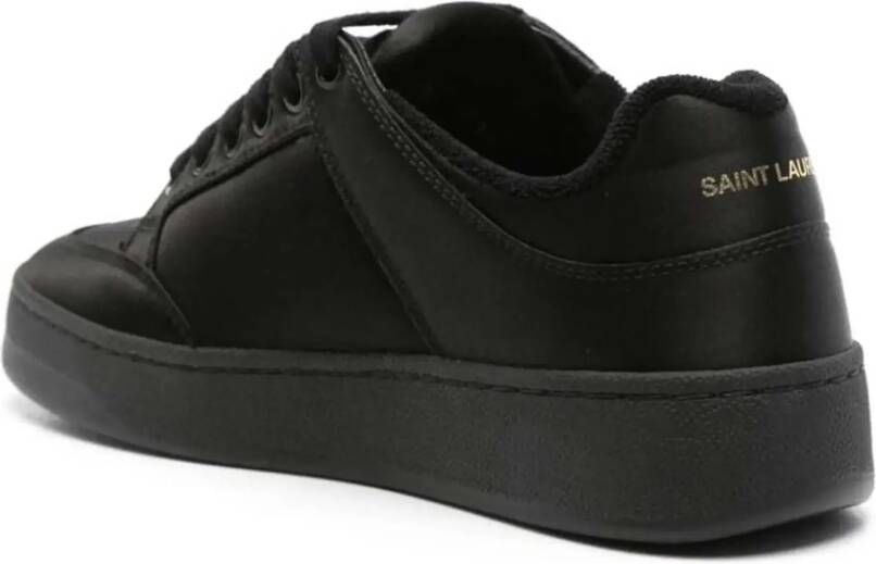 Saint Laurent Sneakers Sl 61 Satin Court Low Sneakers in zwart