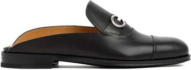 Salvatore Ferragamo Loafers & ballerina schoenen Black Leather Gab Loafer in zwart