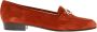 Salvatore Ferragamo Low-Top Sneakers Babs Gancini Logo Loafers in rood - Thumbnail 2