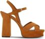 Salvatore Ferragamo Sandalen Brown Sonya Sandals in bruin - Thumbnail 1