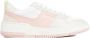 Salvatore Ferragamo Low-Top Sneakers White And Pink Leather Dennis Sneakers in wit - Thumbnail 1